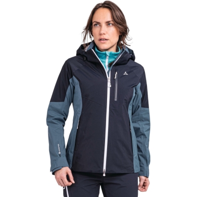 Schöffel Trekking Hiking Jacket Gaschurn (2-layer, waterproof and breathable) navy blue Ladies