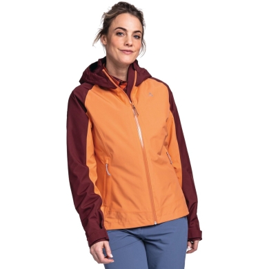 Schöffel Hiking Functional Jacket Wamberg (water-/windproof) orange/burgundy Women