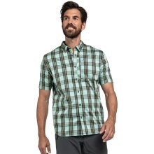 Schöffel Hiking Shirt Burgspitz (breathable, chest pocket) short sleeve green Men