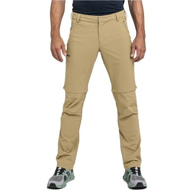 Schöffel Hiking Trousers Folkstone Zip Off (Removable Legs, 4-Way Stretch) Beige Men's