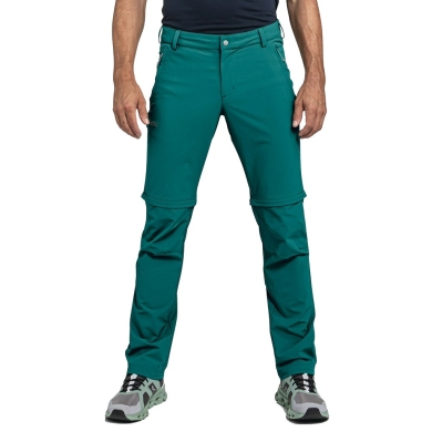 Schöffel Hiking Trousers Folkstone Zip Off (Removable Legs, 4-Way Stretch) Turquoise Blue Men's