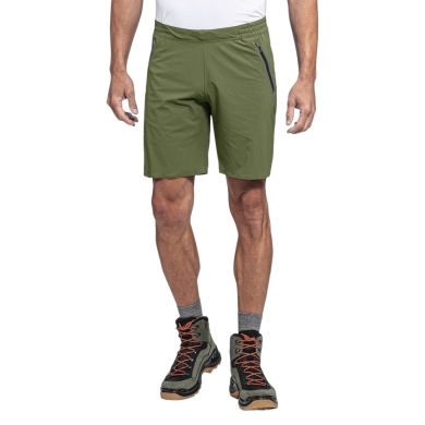 Schöffel Hiking Trousers Hestad Light Shorts (4-Way Stretch) Short Olive Green Men's