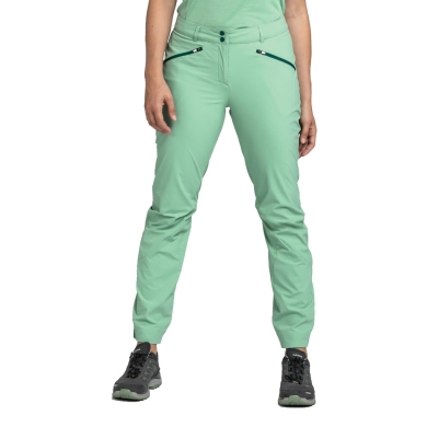 Schöffel Hiking Trousers Hestad Pant (4-Way Stretch, Water-Repellent) Long Green Ladies