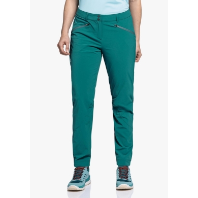 Schöffel Hiking Trousers Hestad Pant (4-Way Stretch, Water-Repellent) Long Dark Green Ladies