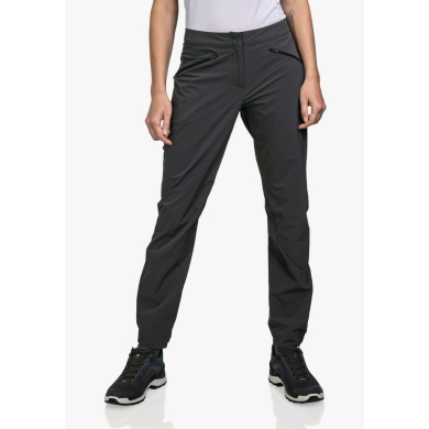 Schöffel Hiking Trousers Hestad Pant (4-Way Stretch, Water-Repellent) Long Asphalt Grey Ladies