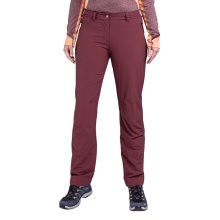 Schöffel Hiking Trousers Pant Engadin1 Warm (4-Way Stretch, Durable) Long Burgundy Ladies