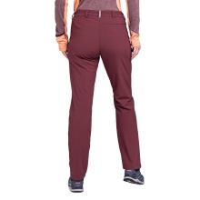 Schöffel Hiking Trousers Pant Engadin1 Warm (4-Way Stretch, Durable) Long Burgundy Ladies