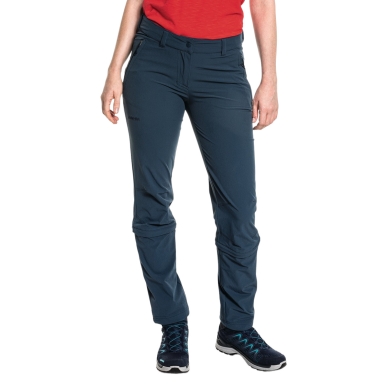 Schöffel Hiking Trousers Pant Engadin1 Zip Off (4-Way Stretch, Durable) Long Navy Blue Ladies