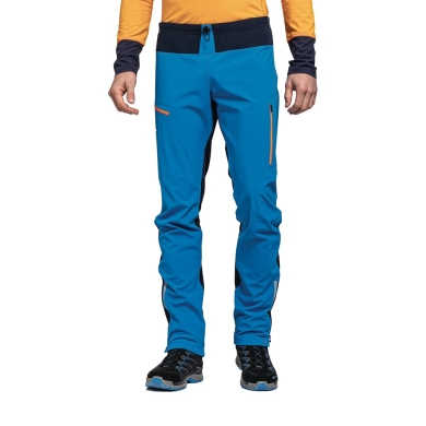 Schöffel Softshell Hiking Trousers Rinnen Pant (high breathability, elastic waistband) blue Men