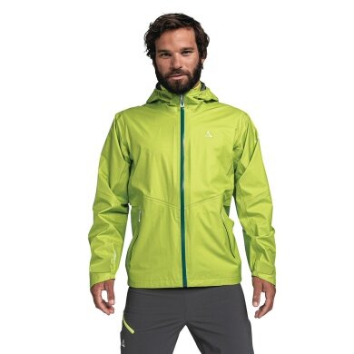 Schöffel Trekking Summer Hiking Jacket 3-Layer Ryten (high multi-functionality, water and windproof) yellow Men