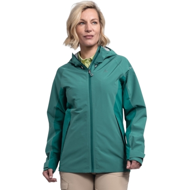 Schöffel Trekking Hiking Jacket Ankelspitz (2-Layer, Breathable) Teal Green Ladies