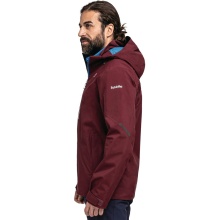 Schöffel Trekking-Hiking Jacket Gaschurn (2-layer, waterproof and breathable) burgundy Men