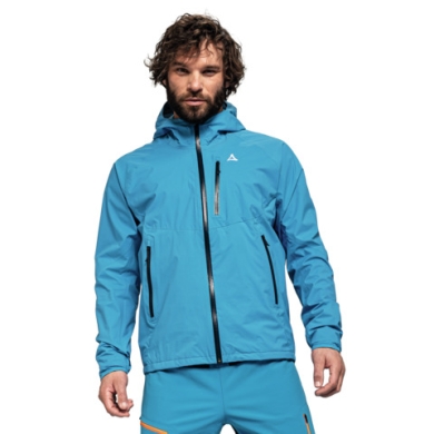 Schöffel Summer Hiking Jacket Tegelberg 2.5-Layer (waterproof, windproof, lightweight, breathable) light blue Men