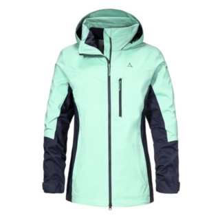 Schöffel Trekking-Hiking Jacket ZipIn Stanzach (waterproof, durable) mint/blue Women