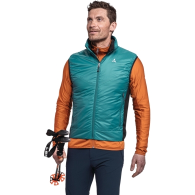 Schöffel Hiking Gilet Hybrid Vt Style Cascata (windproof, water-repellent) dark green men's