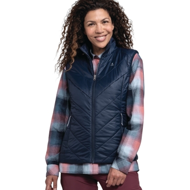 Schöffel Hiking Vest Insulated Style Yew (windproof, water-repellent) dark blue Ladies