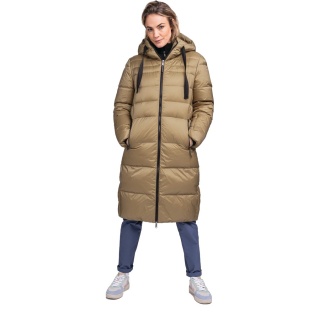 Schöffel Winter Down Coat Kenosha (windproof, water-repellent) beige-brown Women