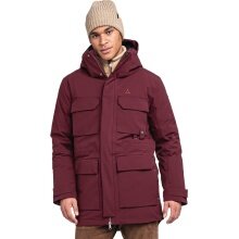 Schöffel Winter Down Parka Ridgeland (wind and waterproof, lightweight) burgundy Men