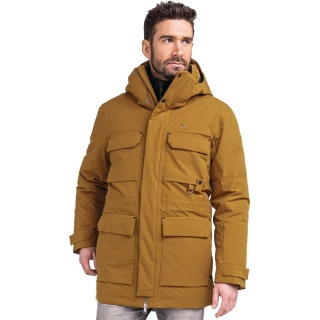 Schöffel Winter Down Parka Ridgeland (wind and waterproof, lightweight) light brown Men