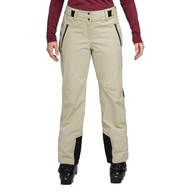 Schöffel Winter Ski Pants Pontresina Pant (4-way stretch, waterproof, high freedom of movement) beige Women