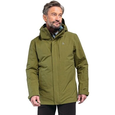 Schöffel Hiking-Winter Jacket Auerspitz 3in1 (waterproof, windproof, breathable) green Men