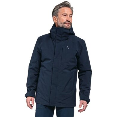 Schöffel Hiking-Winter Jacket Auerspitz 3in1 (waterproof, windproof, breathable) dark blue Men