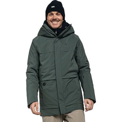 Schöffel Winter Jacket Heat Cambria (Intellitex Heat Technology, Heating Pads) Dark Green Men