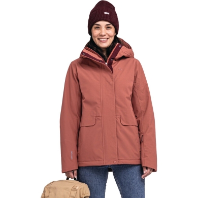 Schöffel Winter Jacket Insulated Antwerp (Hood, waterproof, breathable) red Women