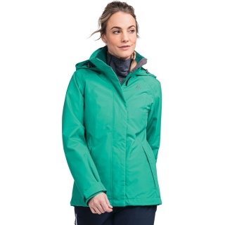 Schöffel Winter Jacket 3in1 Partinello (waterproof and windproof + fleece jacket) green Women