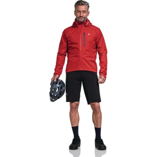 Schöffel Bicycle Rain Jacket 2.5-Layer Bohusleden (waterproof) red Men