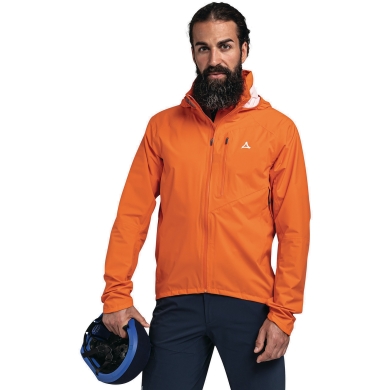 Schöffel Bicycle Rain Jacket 2.5-Layer Bohusleden (waterproof) orange Men