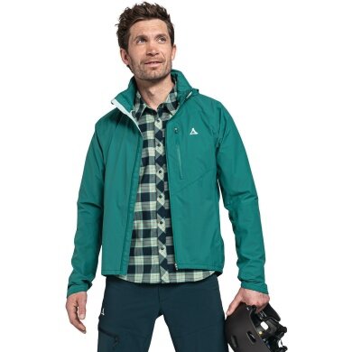 Schöffel Bicycle Rain Jacket 2.5-Layer Bohusleden (waterproof) teal green Men