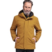 Schöffel Winter Jacket Insulated Antwerp (Hood, waterproof, breathable) yellow/brown Men