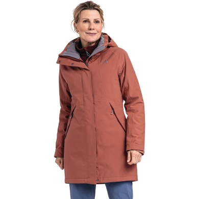 Schöffel Winter Coat Insulated Bastianisee (4-way stretch, waterproof, breathable) orange-red Women