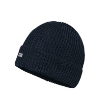 Schöffel Knitted Hat Oxley (Ribbed Structure, Foldover) Navy Blue - 1 Piece