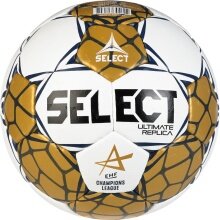 Select Handball Replica EHF Champions League (Hand-stitched, EHF-APPROVED) v24 white/gold - Training Ball