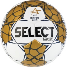 Select Handball Replica EHF Champions League (Hand-stitched, EHF-APPROVED) v24 white/gold - Training Ball