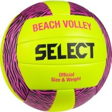 Select Beach Volleyball v23 (soft and water-repellent) yellow/pink/black - 1 ball