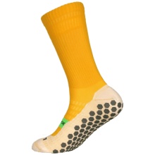 Shoesoxx Sportsocke Crew Cushion (Silicone Strips, Maximum Grip in Shoe) Yellow Men - 1 Pair