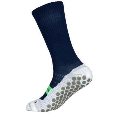 Shoesoxx Sportsocke Crew Cushion (Silicone Strips, Maximum Grip in Shoe) Navy Blue Men - 1 Pair