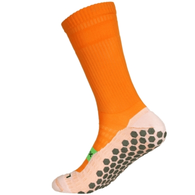 Shoesoxx Sportsocke Crew Cushion (Silicone Strips, Maximum Grip in Shoe) Orange Men - 1 Pair