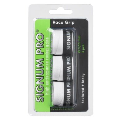 Signum Pro Overgrip Race 0.6mm white 3-pack