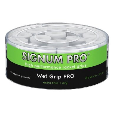 Signum Pro Overgrip Wet Pro 0.45mm white 30-pack Box