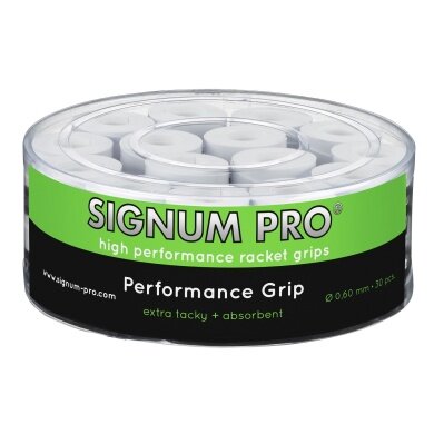 Signum Pro Overgrip Performance 0.6mm white 30-pack Box