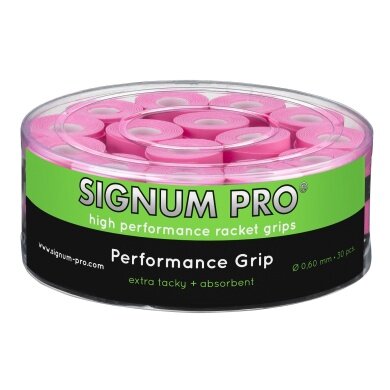 Signum Pro Overgrip Performance 0.6mm pink 30-pack Box