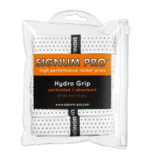 Signum Pro Basic Grip Hydro 1.9mm (Sweat absorption, perforated) white 5 pack clip bag