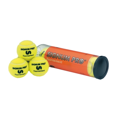 Signum Pro Tennis Balls Tournament High-Tec yellow Can 18x4 Pack