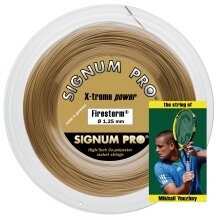 Signum Pro Tennis String Firestorm (Durability+Power) gold 200m Roll