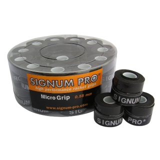 Signum Pro Overgrip Micro 0.55mm black 30 pack