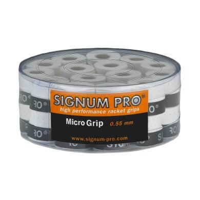 Signum Pro Overgrip Micro 0.55mm white 30 pack